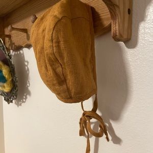 Briar Linen baby bonnet 3-6 month